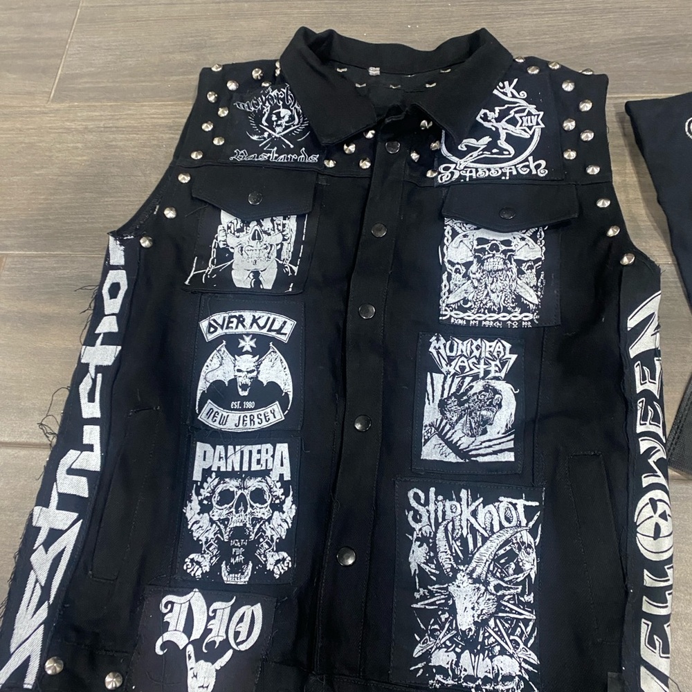 Vest, Battle Jacket Studded Heavy Metal